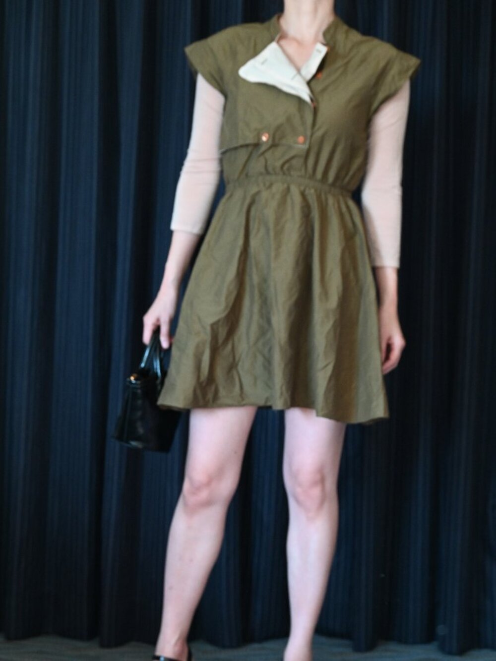 Bundle 3/$20 Olive Green Dress – Made in Korea